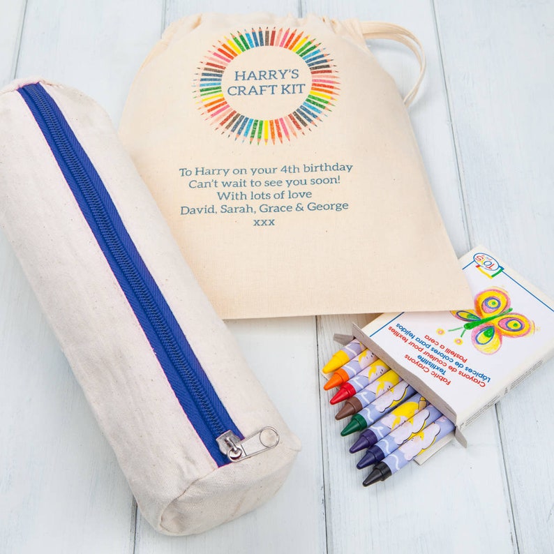 Personalised Decorate Your Own Pencil Case Kit Etsy