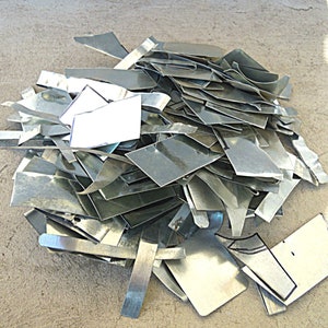 Blech, Blechreste, Blechreste, Metallblech galvanisiert, Bastelbedarf, Stärke 0,45 mm