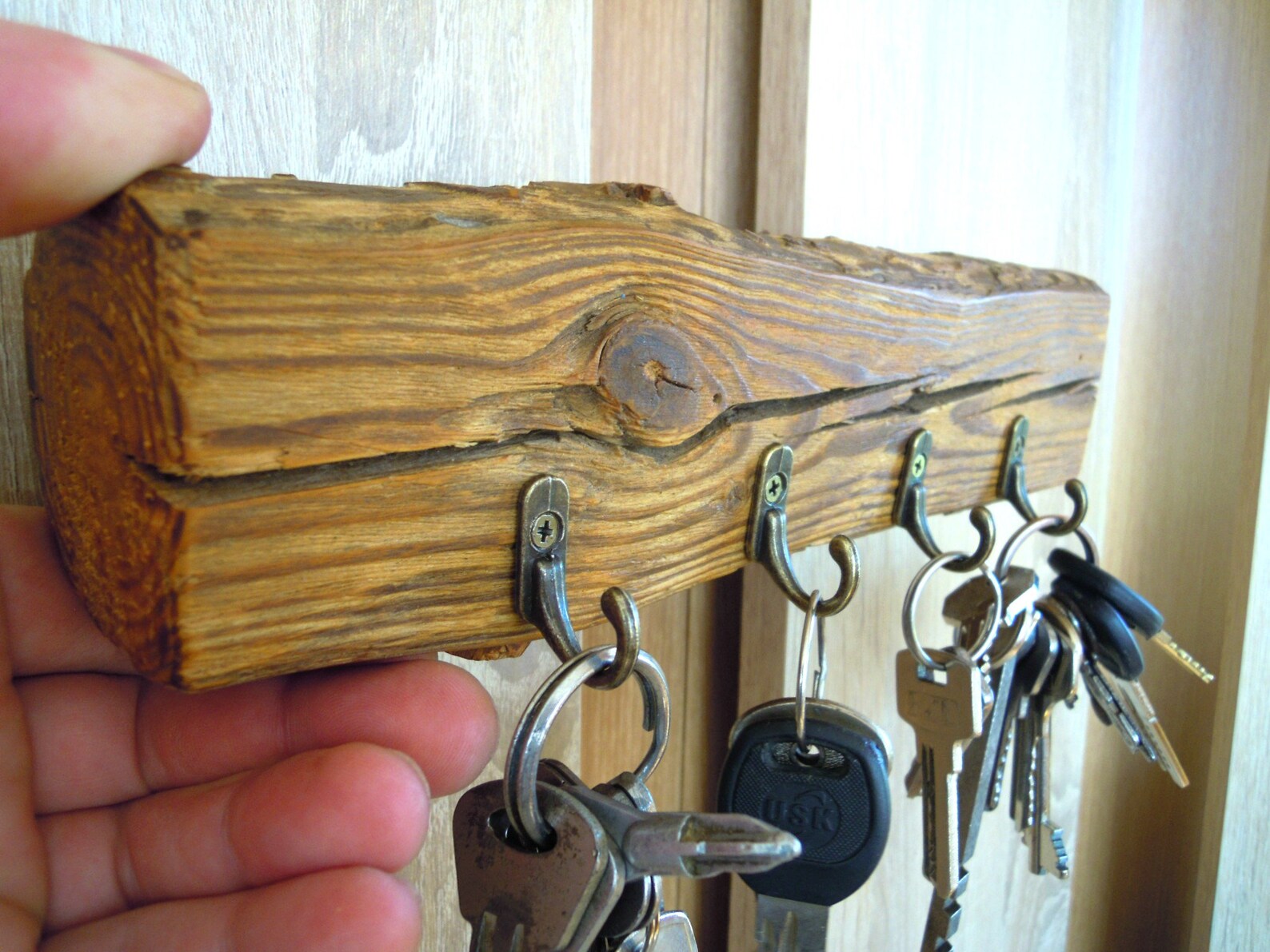 Wall Keys Holder, 4 Hooks, Wall Key Rack, Wall Key Stand Etsy