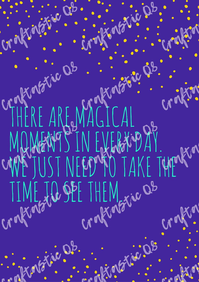 Magical Moments Poster INSTANT DOWNLOAD image 1