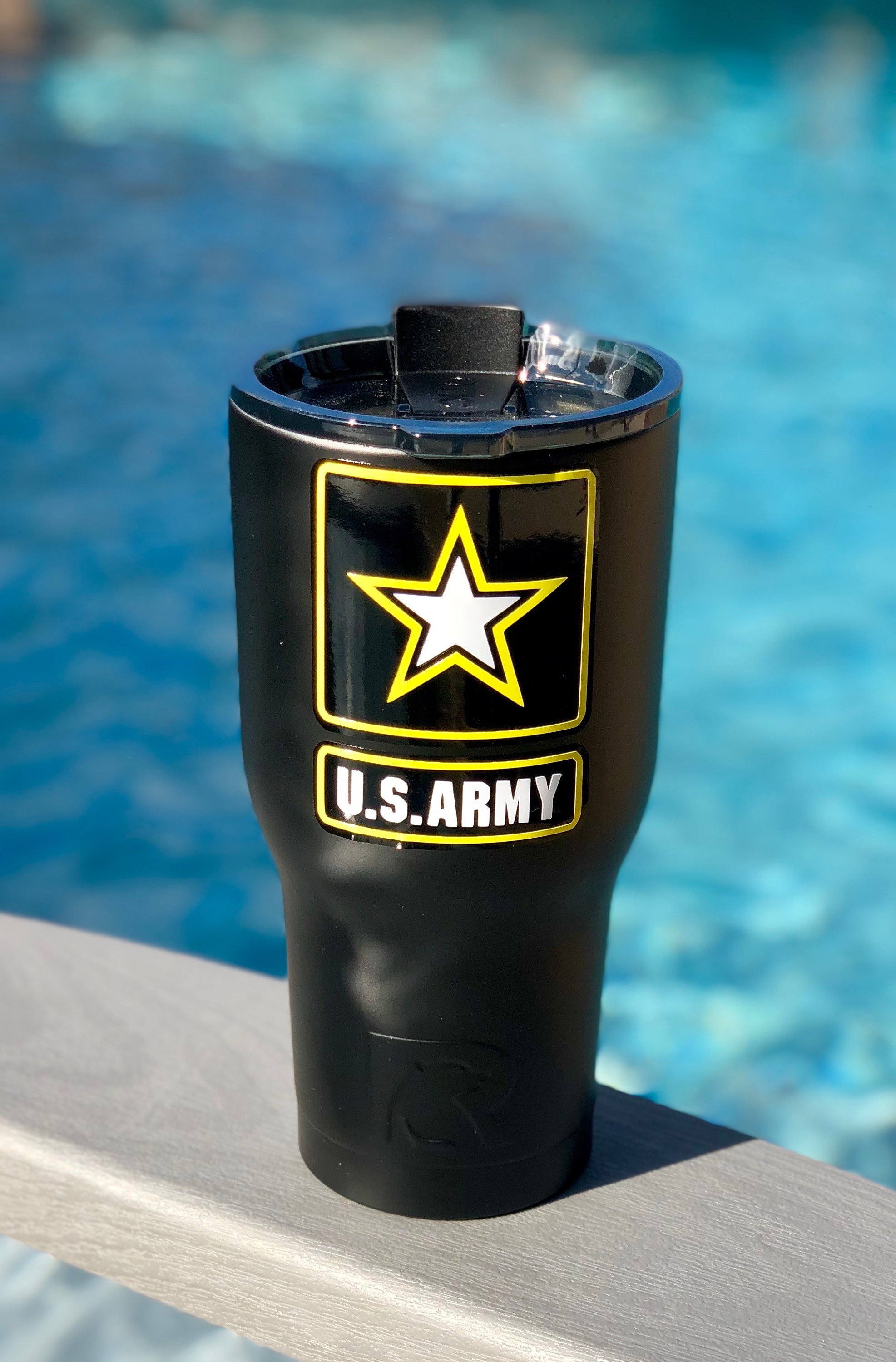Living The Dream Army Mug - RTIC Tumbler - Army Travel Cup - Free Shipping