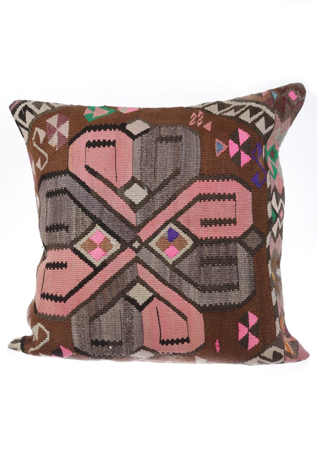 24x24 Decorative Vintage Kilim Pillow Cover Etsy