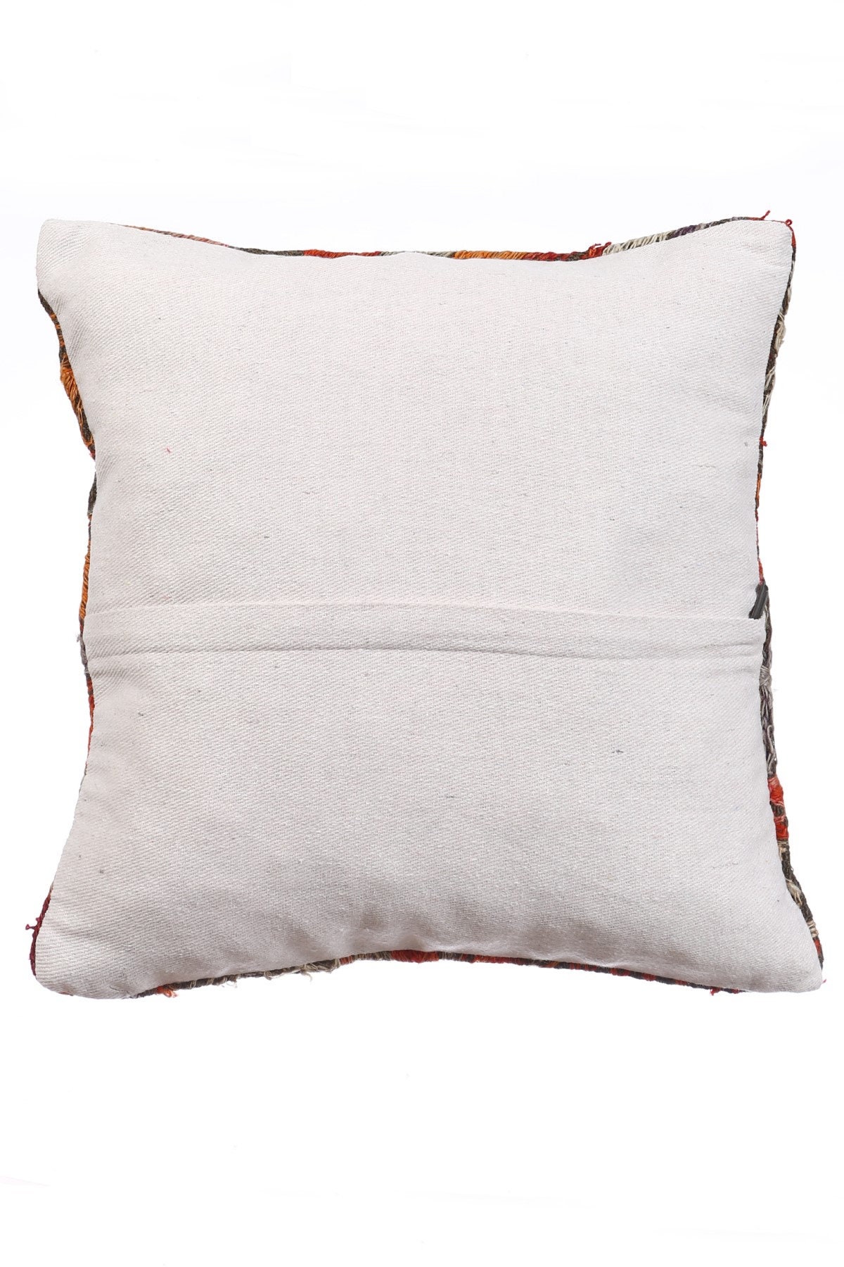 16x16 Vintage Orange & Gray Kilim Pillow Cover Etsy UK