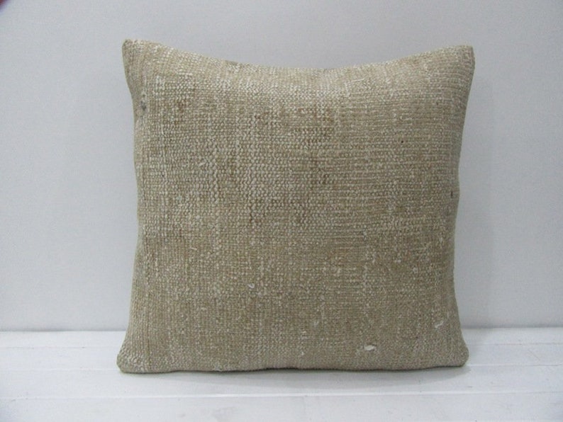 20x20 Vintage Beige Decorative Handmade Pillow