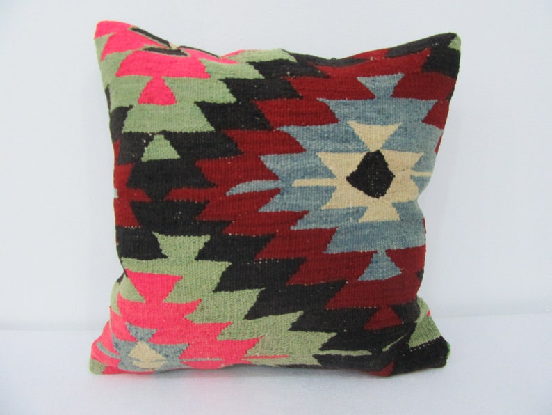 20x20 Vintage Handmade Turkish Kilim Pillow