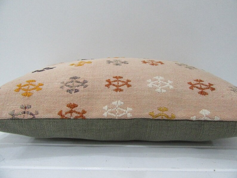 12x20 Handmade Embroidered Kilim Pillow