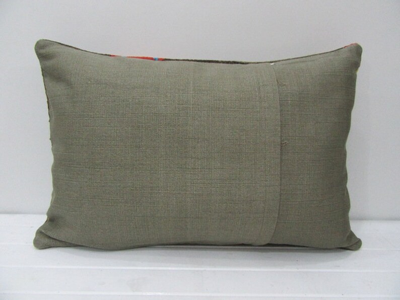 16x24 Brown /& Orange Kilim Cushion Cover