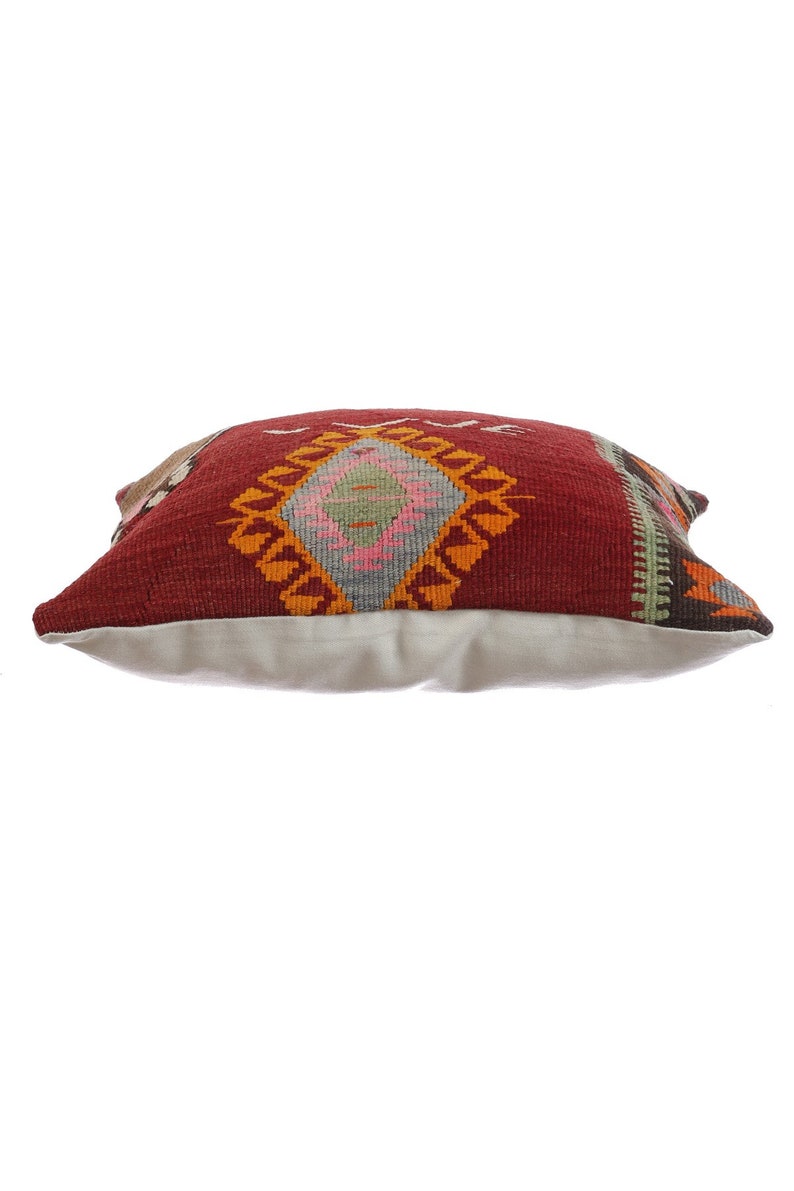 20X20 Decorative Vintage Kilim Pillow Cover