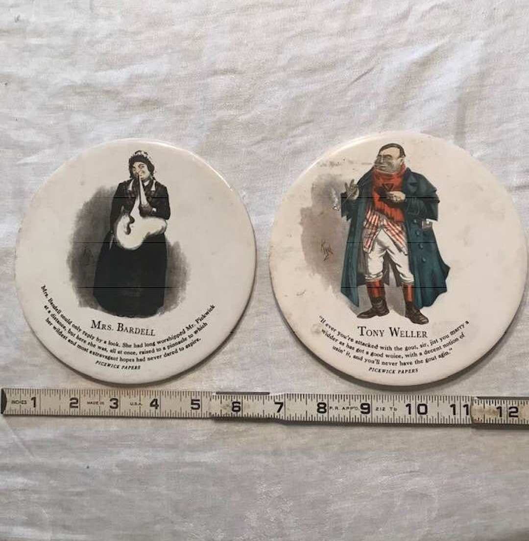 Vintage Tile Trivets English Made by H&R Johnson Tony Weller Etsy