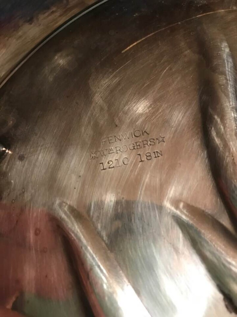 William Rogers Silver Plated Fenwick Meat Tray