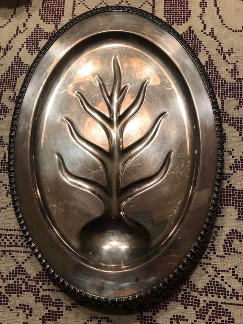 William Rogers Silver Plated Fenwick Meat Tray