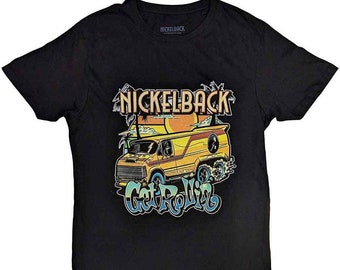 Nickelback T-Shirt Keep Rollin Band Official Black New