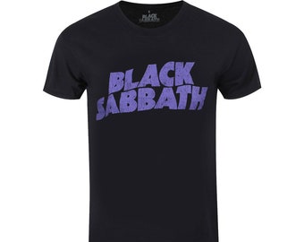 Black Sabbath t-shirt, Wavy Logo Hi-Build Black, men´s | - T