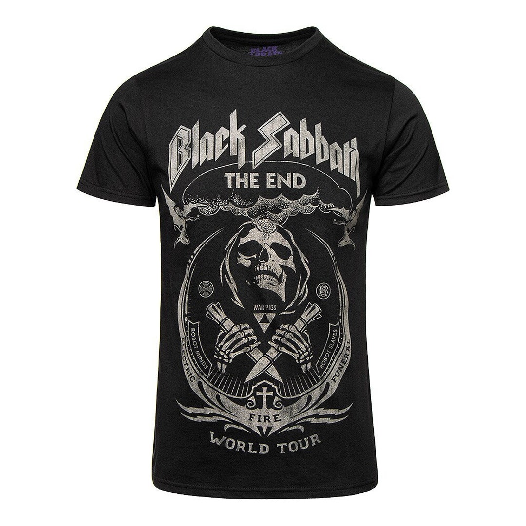 Black Sabbath 'The End Mushroom Cloud' (Schwarzes) Langarmshirt - NEU