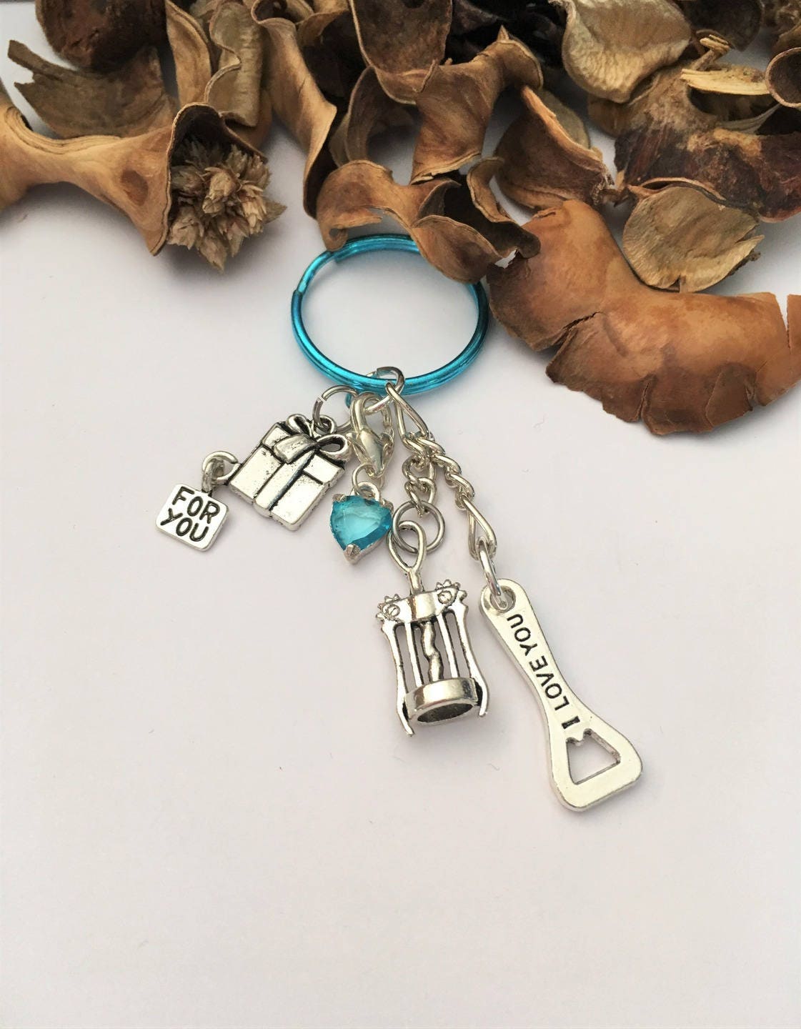 porte clés cadeau sympa décapsuleur tire bouchon coeur perle Etsy