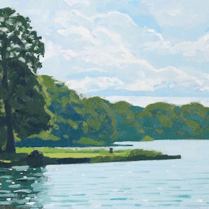 Midday Light, Lullingstone Original Landscape Oil Painting by Elliot Roworth image 1