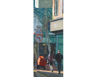 Sydney Street, Brighton ~ Original cityscape oil painting by Elliot Roworth