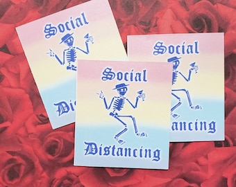 Social D Sticker | Social Distortion/Distancing