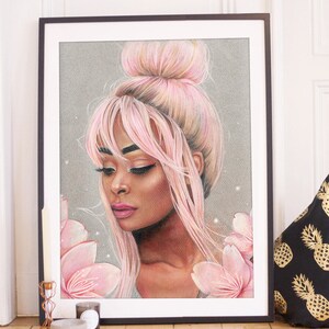 Wall Art - Nyané Lebajoa Portrait PRINT| INSTANT DOWNLOAD, Home Decor printable, Wall Art