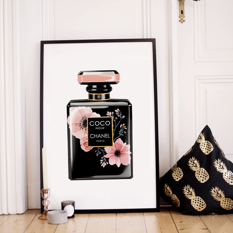 Coco Chanel Bottle Print Coco Chanel Poster Chanel Printable | Etsy