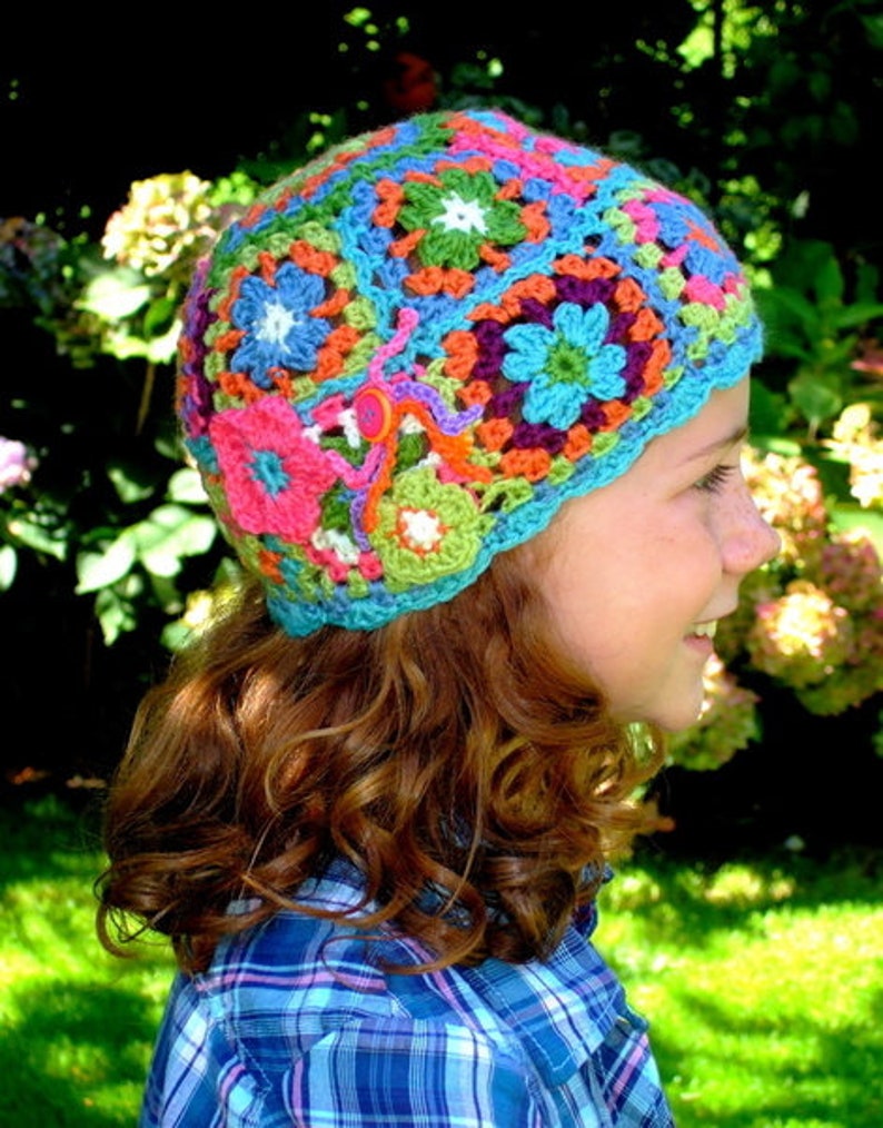 ebook/Instructions for a colorful crochet cap Gypsy image 2