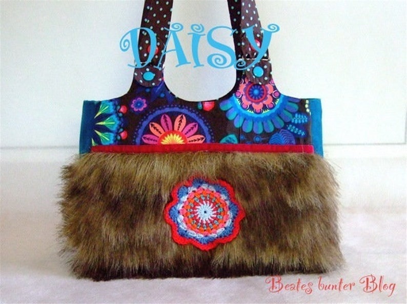 ebook/instructions for a colorful bag-daisy image 2