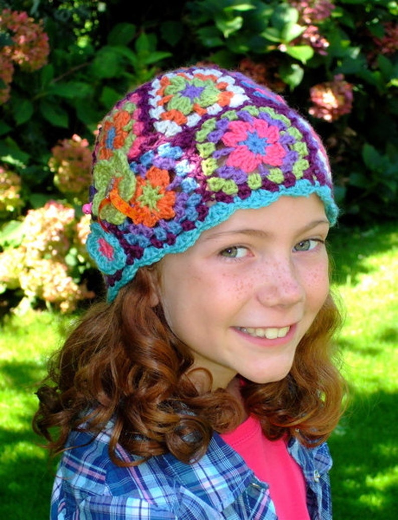 ebook/Instructions for a colorful crochet cap Gypsy image 1