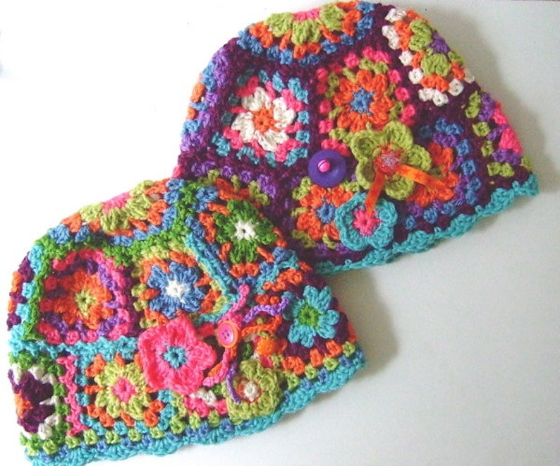 ebook/Instructions for a colorful crochet cap Gypsy image 3