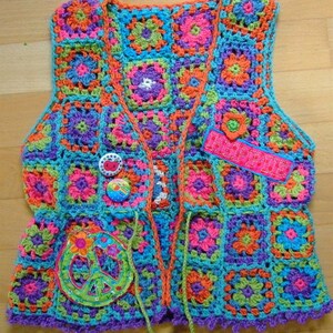 ebook/instructions pour un gilet au crochet Gr. 122-146 image 4