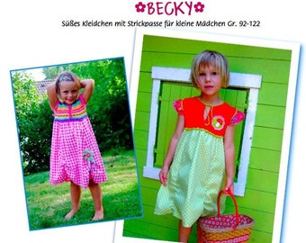 eBook robe « Becky » avec empiècement Gr. 92-122 à tricoter