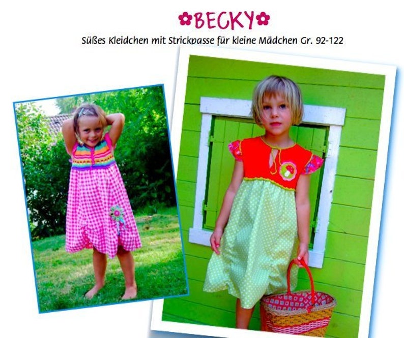 ebook Dress Becky with Knit pass Gr. 92-122 image 1