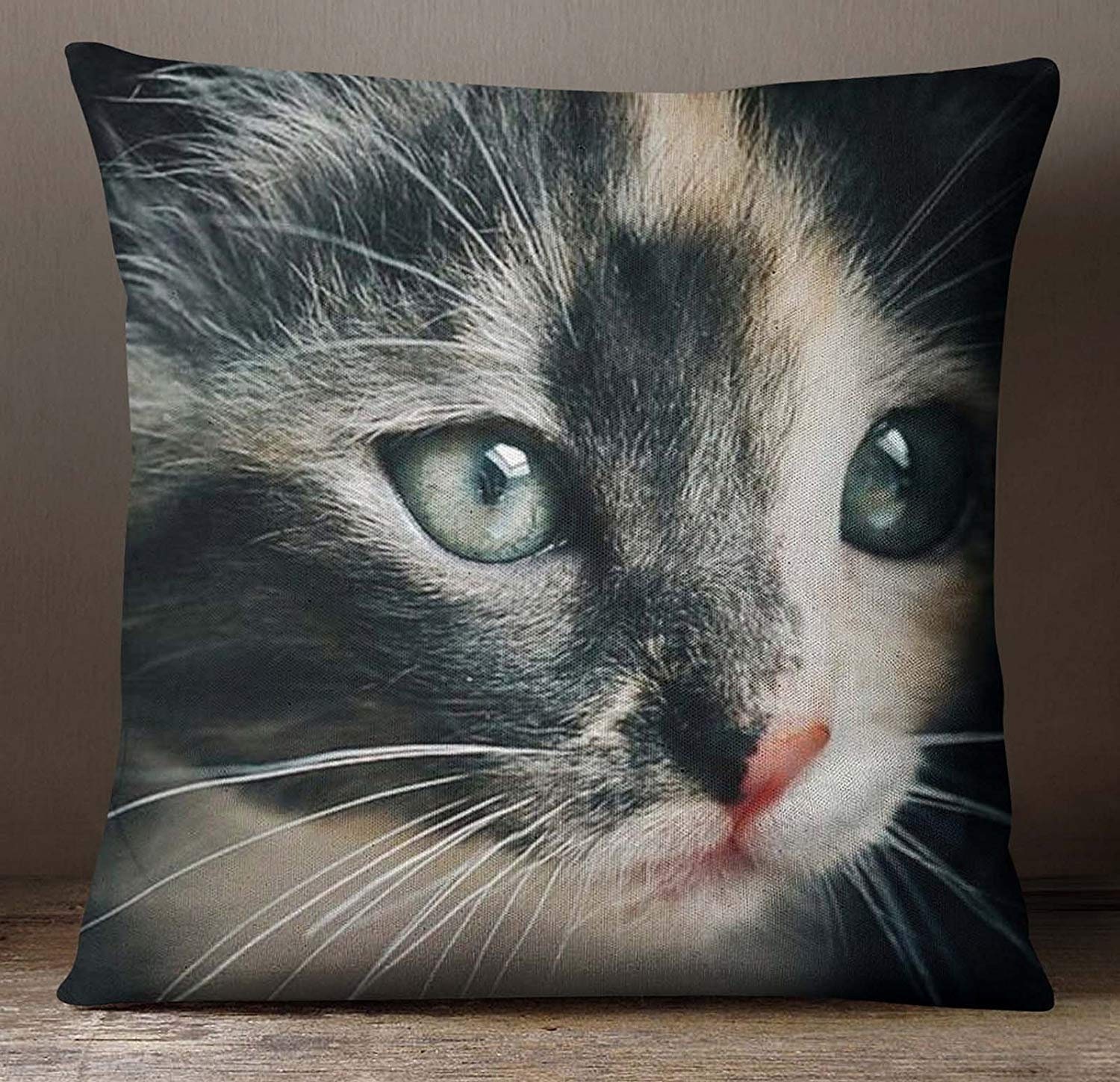 face printed on pillowcase