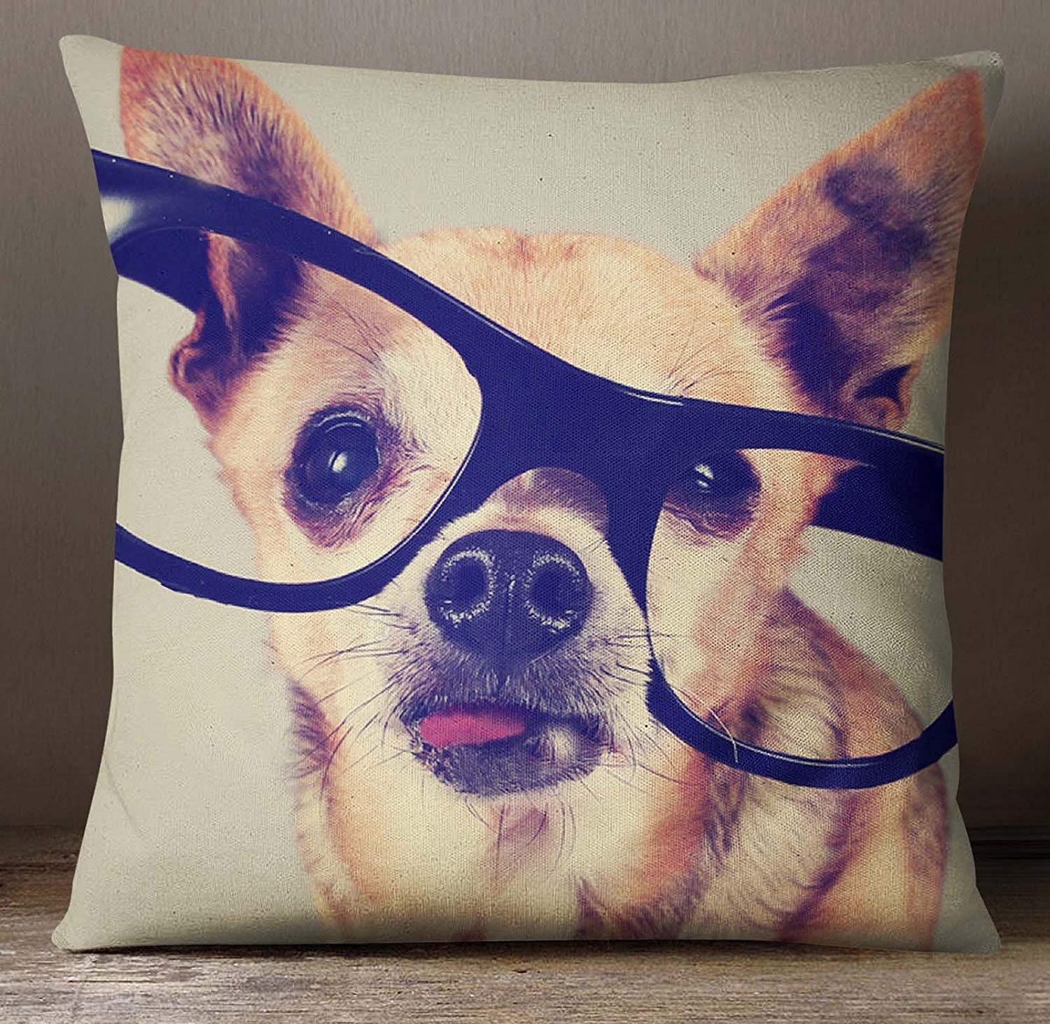 pillows with dog faces