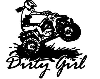 Dirty Girl 4-wheeler svg