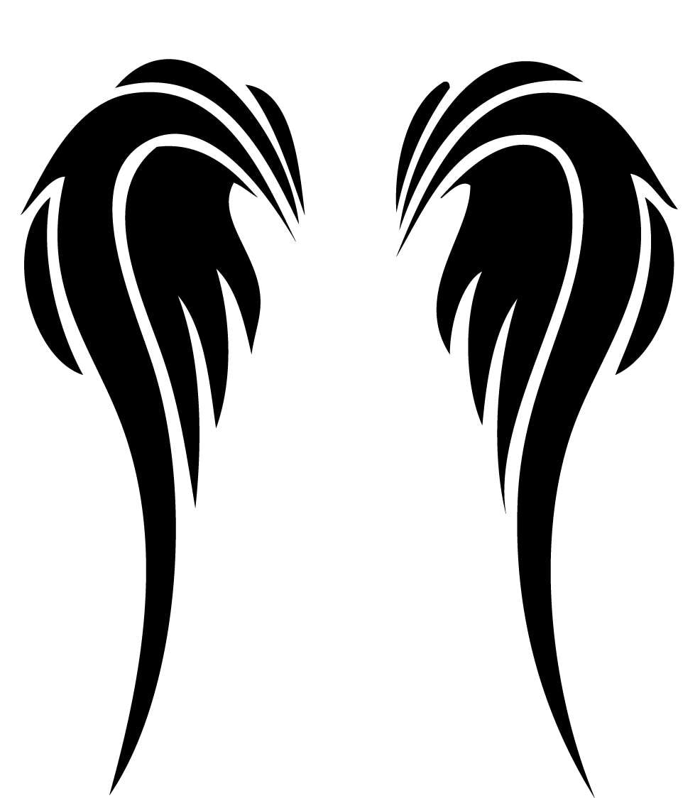 Open Angel Wings Svg