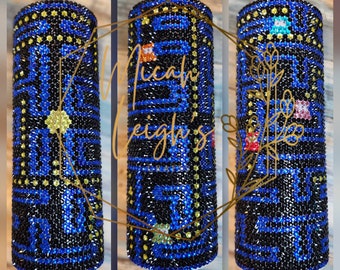 Pacman rhinestone 20 oz tumbler