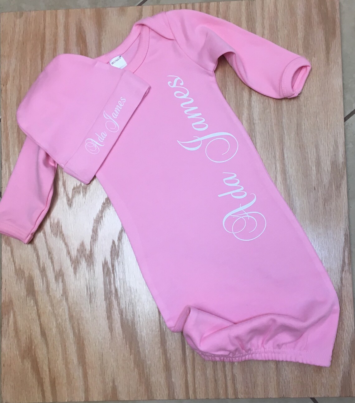 Personalized infant gown infant sleep gown personalized Etsy