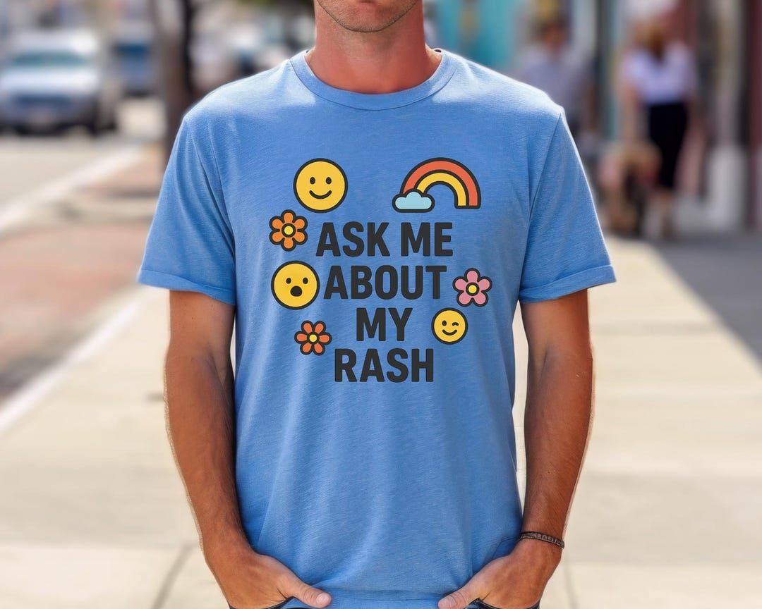 Funny Rash T-shirt • Raunchy Emoji Adult Humor Tee - Etsy