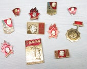 Lenin USSR Collectible badges Lenin pin Communist worker Lenin pin set Vintage soviet Lenin Soviet badge Leader Lenin Vladimir Ilyich pins