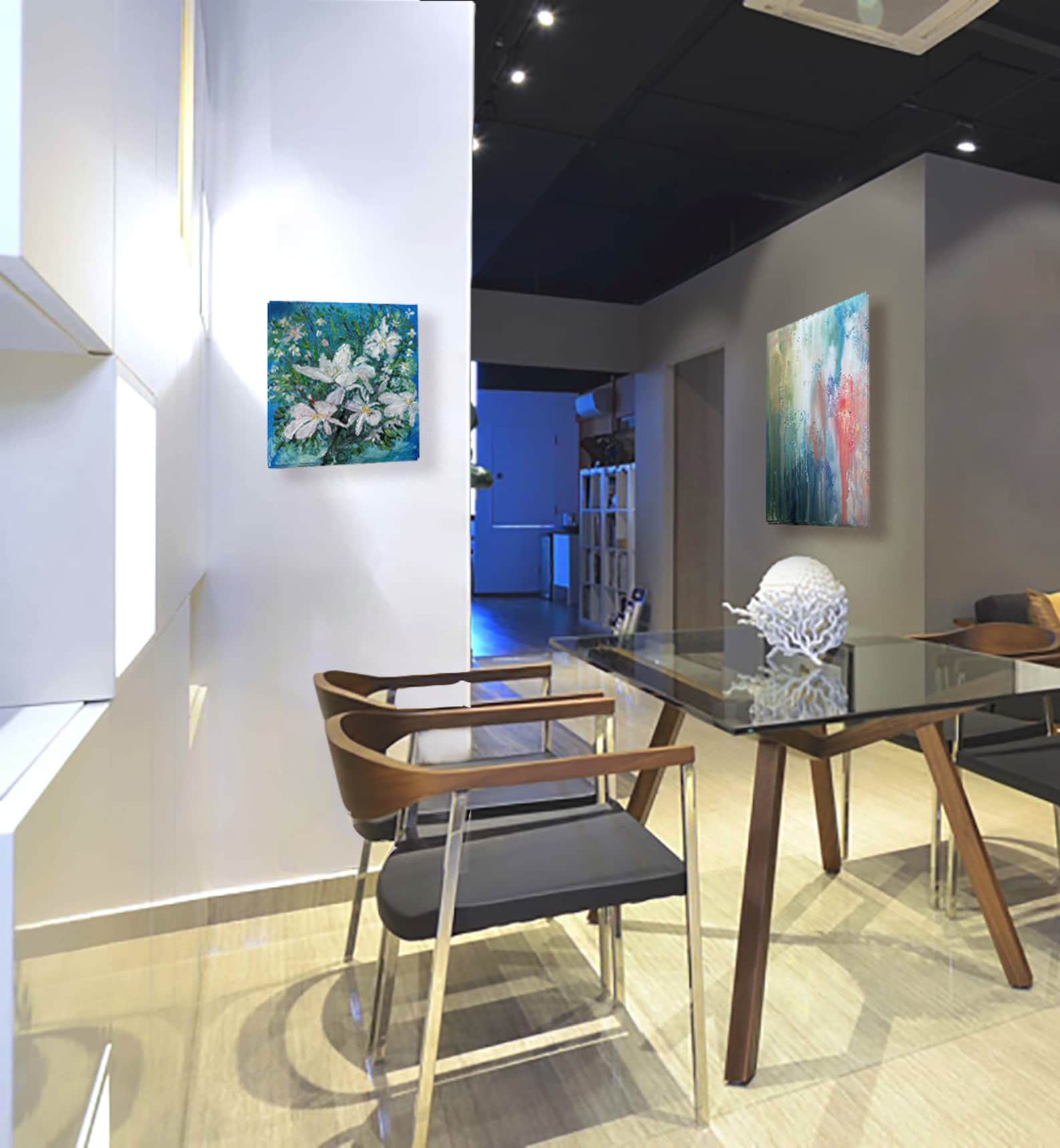 Bajo la lluvia Gran pared arte decoración gabinete interior | Etsy