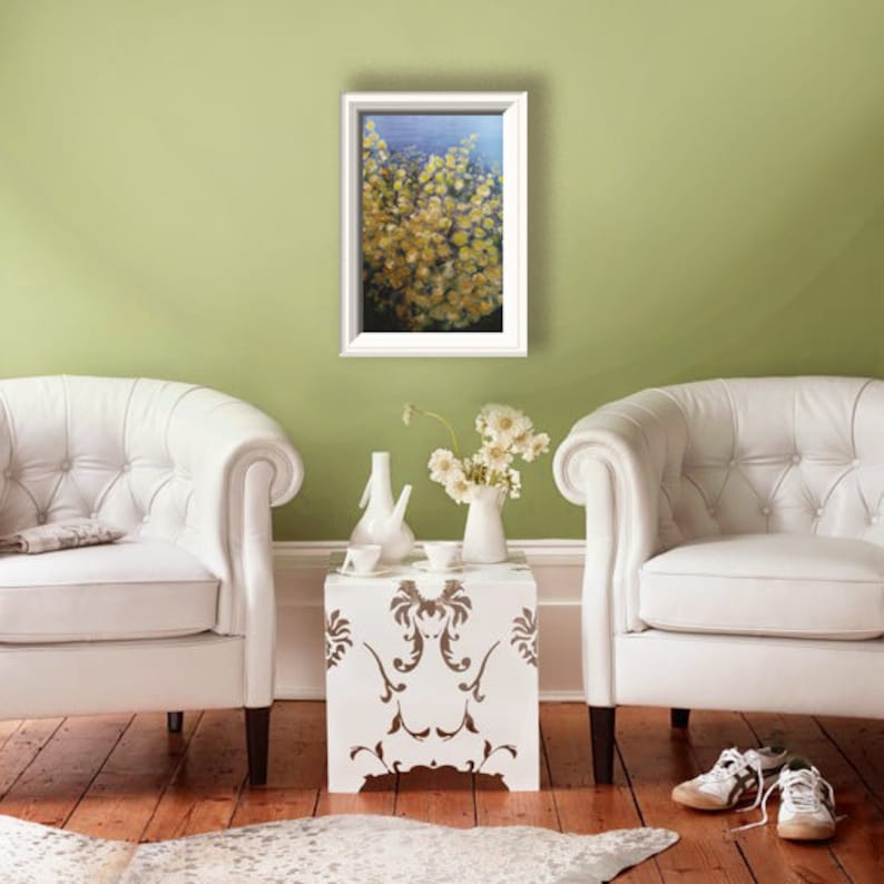 Mimosa Living Room Decor Best Gift Modern Impressionism