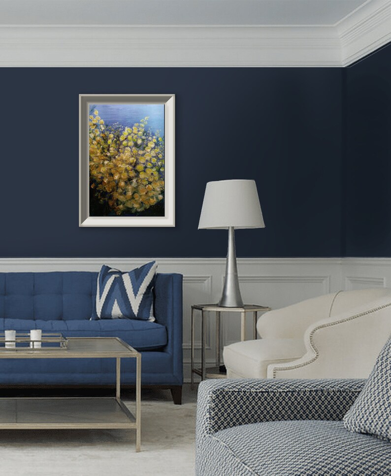 Mimosa Living Room Decor Best Gift Modern Impressionism