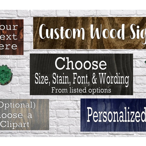Personalized Gifts, Custom Wood Signs, Custom Text, Wood Sign, Custom Wording, Quotes, Sayings, Wood Plaque, Design Your Own Sign, Hard wood