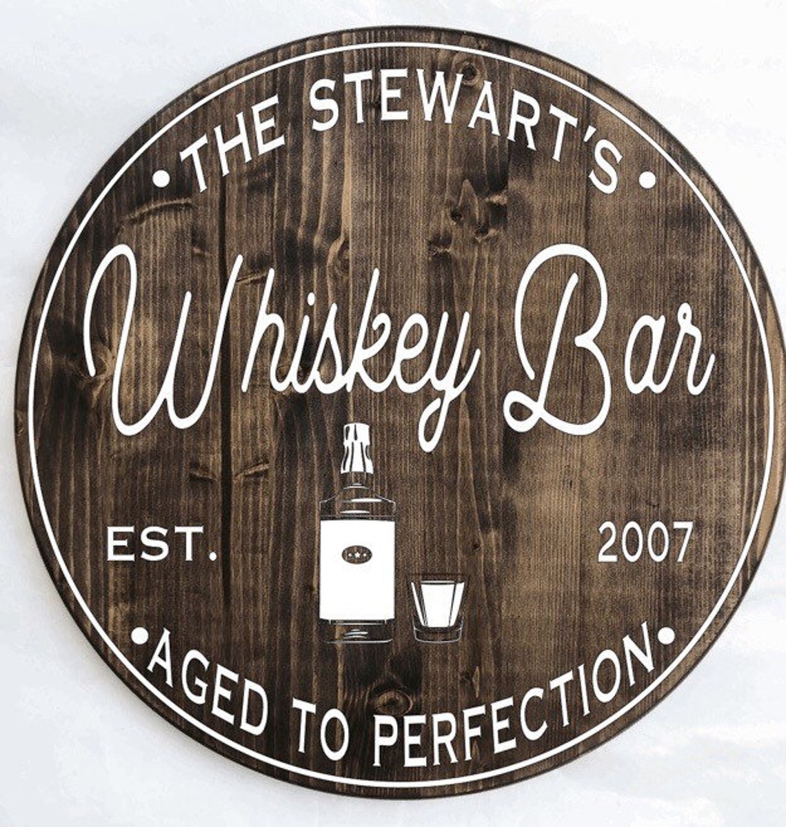 Bar Sign Whiskey Bar Sign Personalized Bar Sign Bourbon Etsy