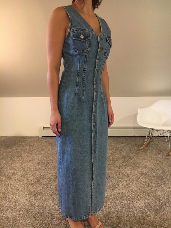 denim jumper dress