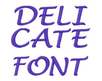 Delicate Font - Machine Embroidery Font - Lettering, Alphabet, Font Set, Delicate Font, Machine Embroidery Applique Fonts