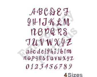 Sister Frisky Stripe Font - Machine Embroidery Font - 4 Sizes, Font Set, Sister Frisky Stripe Font, Machine Embroidery Applique Fonts