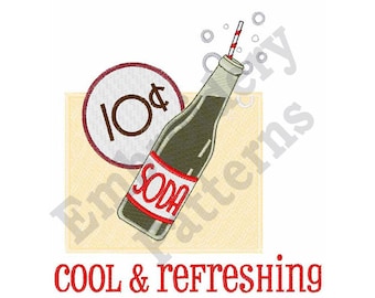 Cool & Refreshing - Machine Embroidery Design