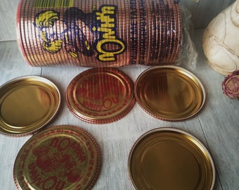 Ukrainische laminierte Dosendeckel, 82 mm, 50 Stück