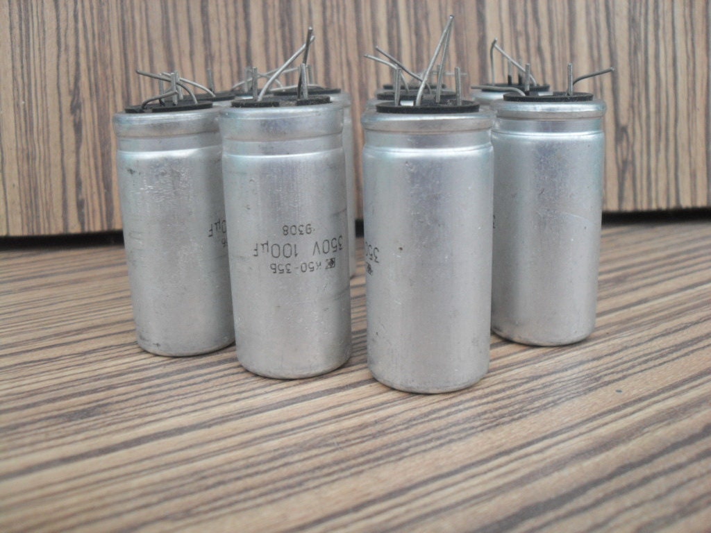 5 Vintage Capacitor, Old Electronic Parts, Steampunk